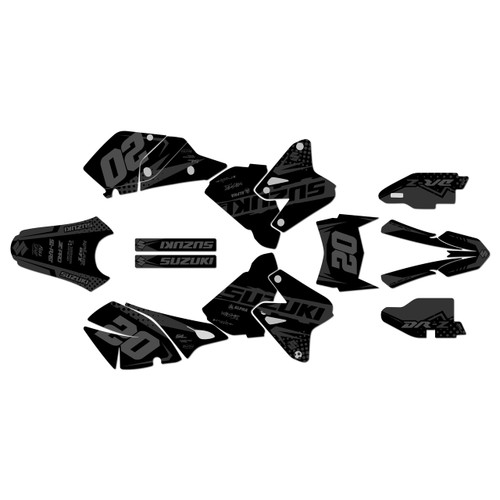 suzuki drz400 graphics kit 2000-2024 spear series smoke