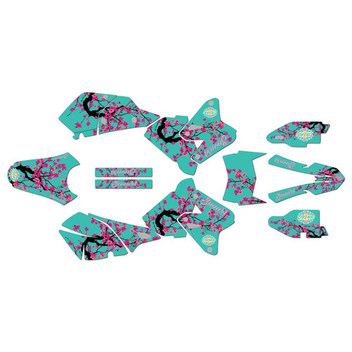 suzuki drz400 graphics kit 2000-2024 stim series teal