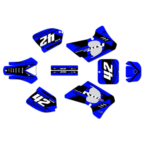 suzuki rm250 graphics kit 1993-1995 lethal series blue