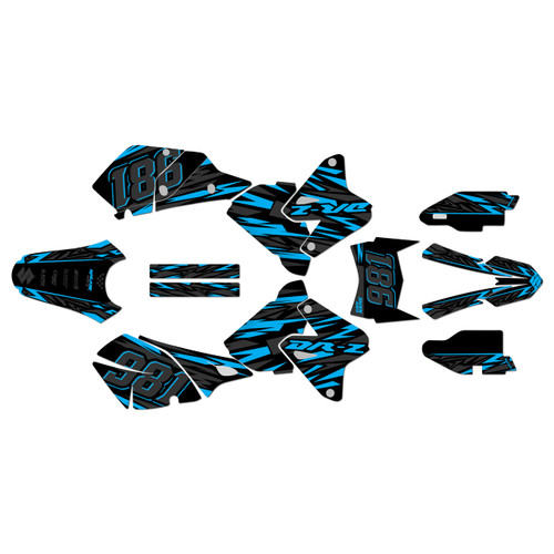suzuki drz400 graphics kit 2000-2024 twitch series cyan