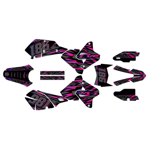suzuki drz400 graphics kit 2000-2024 twitch series purple