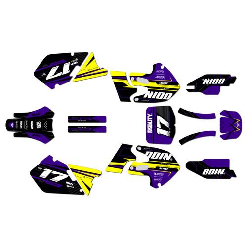 Suzuki rm250 graphics kit 1999-2000 axis series purple