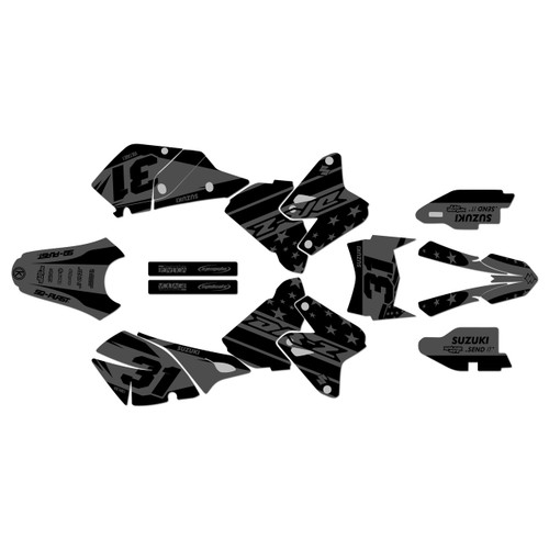 suzuki drz400 graphics kit 2000-2024 usa series smoke