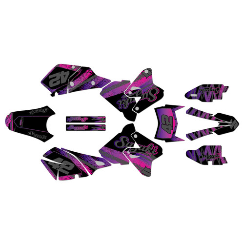suzuki drz400 graphics kit 2000-2024 whiplash series purple