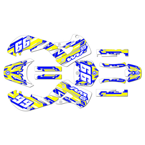 suzuki rm65 graphics kit 2000-2006 incision series yellow