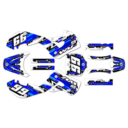 suzuki rm65 graphics kit 2000-2006 incision series blue