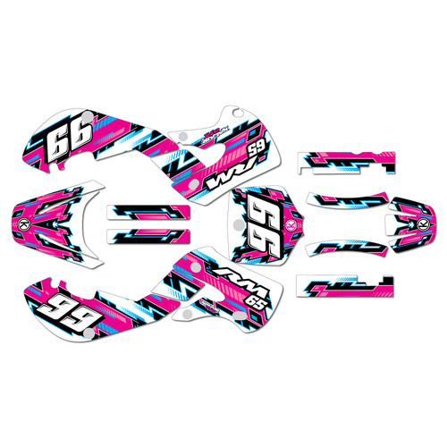 suzuki rm65 graphics kit 2000-2006 incision series magenta