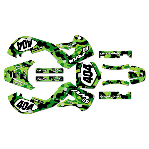 suzuki rm65 graphics kit 2000-2006 invasion series green