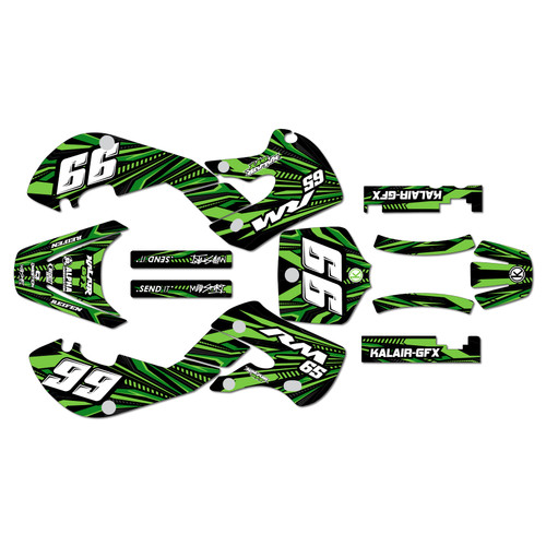 suzuki rm65 graphics kit 2000-2006 prime series green