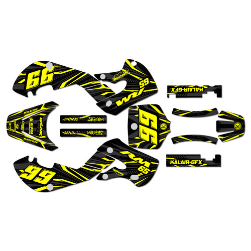 suzuki rm65 graphics kit 2000-2006 prime series yellow-shift