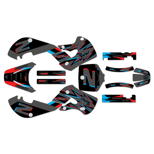 suzuki rm65 graphics kit 2000-2006 vision series grey