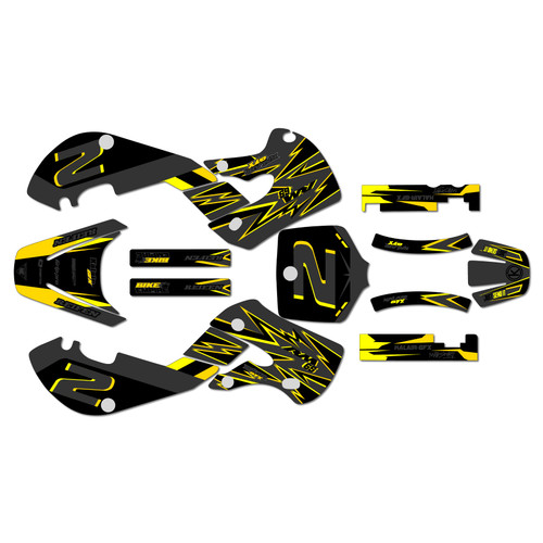 suzuki rm65 graphics kit 2000-2006 vision series yellow-shift
