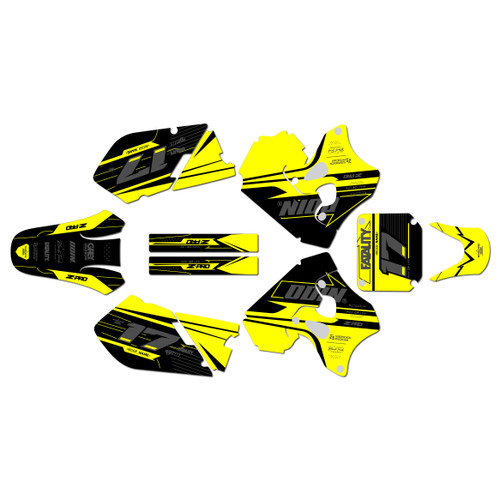 suzuki rm125 graphics kit 1996-1998 axis series yellow