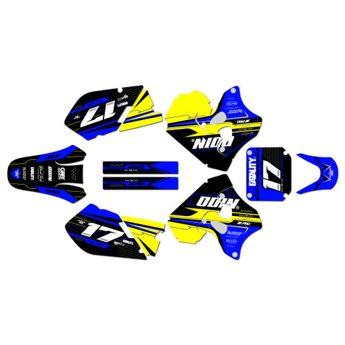 suzuki rm250 graphics kit 1996-1998 axis series blue