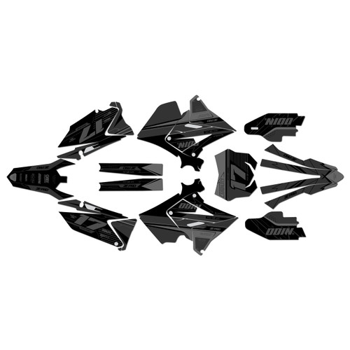 suzuki rm250p graphics kit 2001-2008 axis series smoke