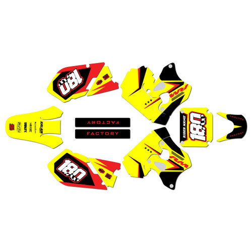 suzuki rm125 graphics kit 1996-1998 quantum series red