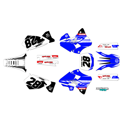Graphics Kit for Yamaha YZ250 (1996-2001) Factory Series