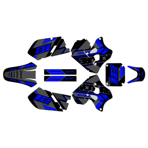 suzuki rm125 graphics kit 1996-1998 veneer series blue-shift