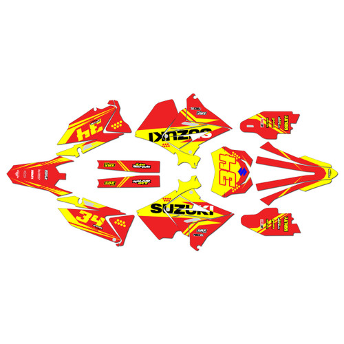 suzuki rm250p graphics kit 2001-2008 icon series red