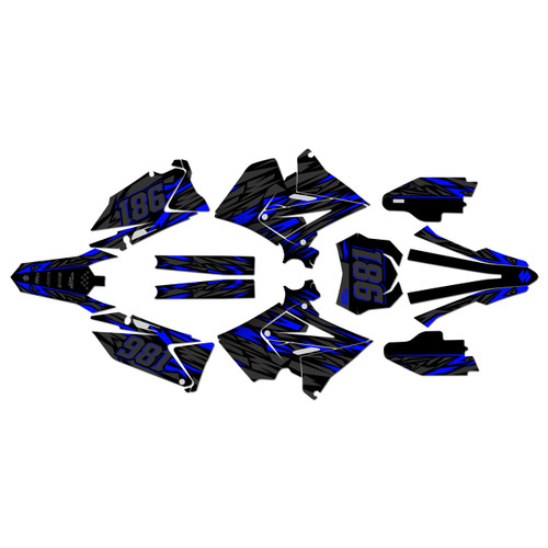 suzuki rm250p graphics kit 2001-2008 twitch series blue