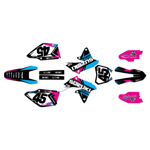 suzuki rmz450 graphics kit 2008-2017 division series magenta