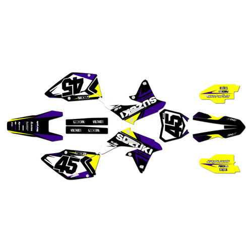 suzuki rmz450 graphics kit 2008-2017 division series purple