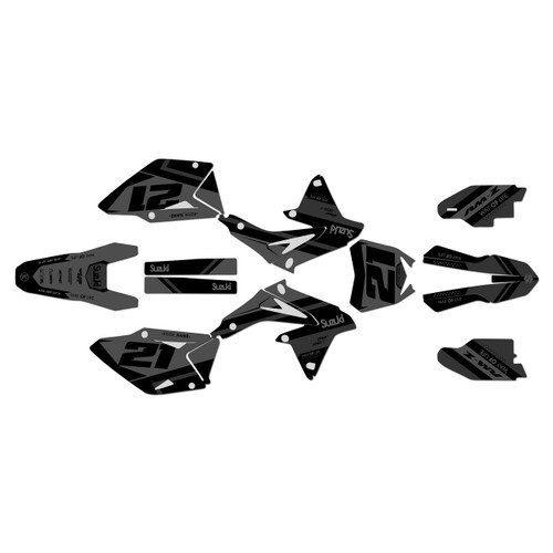 suzuki rmz450 graphics kit 2008-2017 enigma series smoke