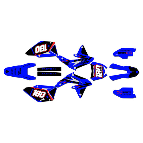 suzuki rmz450 graphics kit 2008-2017 quantum series blue