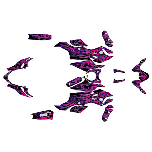 yamaha fz07 graphics kit 2015-2017 acid series purple