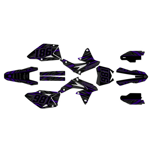 suzuki rmz450 graphics kit 2008-2017 twitch series purple