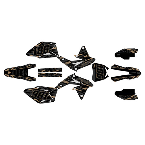 suzuki rmz450 graphics kit 2008-2017 twitch series tan