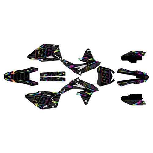 suzuki rmz450 graphics kit 2008-2017 twitch series rainbow