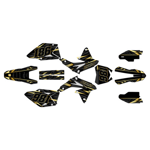 suzuki rmz450 graphics kit 2008-2017 twitch series gold
