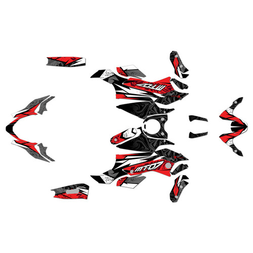 yamaha fz07 graphics kit 2015-2017 cardiff series red