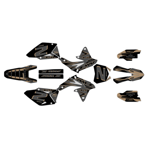 suzuki rmz450 graphics kit 2008-2017 vision series tan