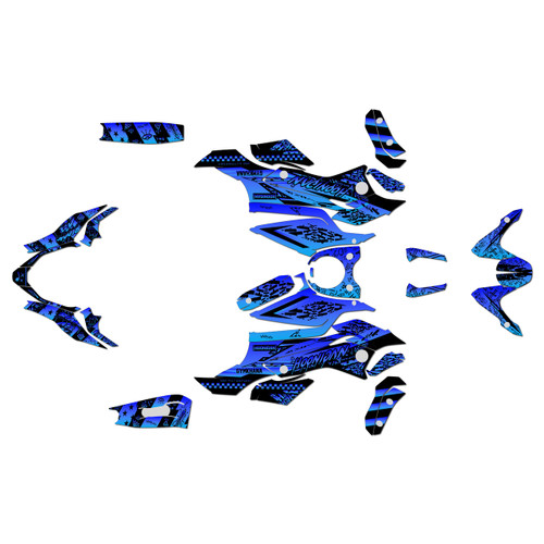 yamaha fz07 graphics kit 2015-2017 crusher series blue-shift