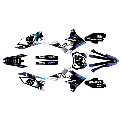 suzuki rmz450 graphics kit 2018-2026 division series purple