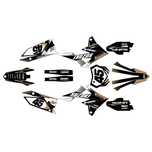 suzuki rmz450 graphics kit 2018-2026 division series tan