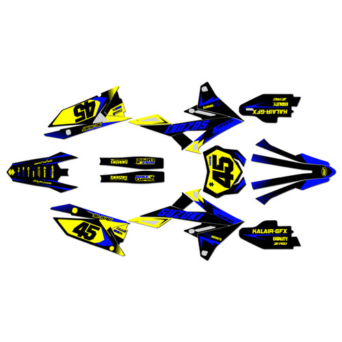 suzuki rmz450 graphics kit 2018-2026 division series blue-shift