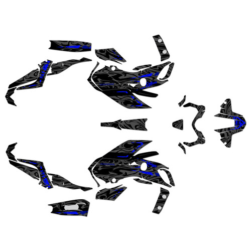 yamaha fz07 graphics kit 2018-2020 acid series blue