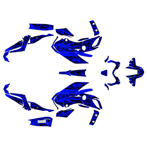 yamaha fz07 graphics kit 2018-2020 acid series blue-shift