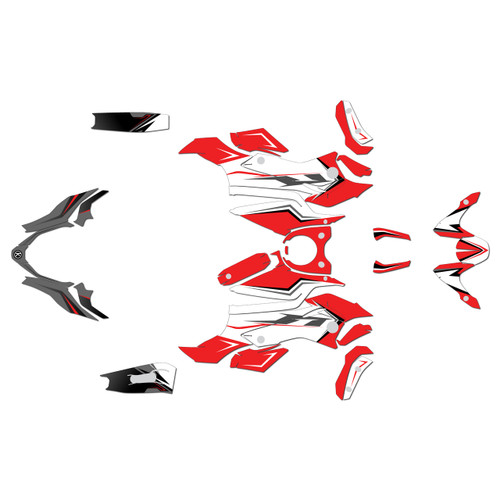 yamaha fz07 graphics kit 2015-2017 razor series red