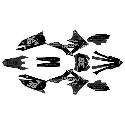 suzuki rmz450 graphics kit 2018-2026 faith series smoke