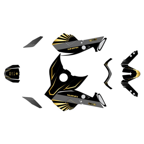 yamaha mt09 graphics kit 2013-2016 fh series gold