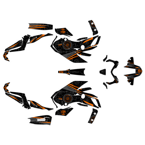 yamaha fz07 graphics kit 2018-2020 midgard series orange