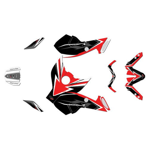 yamaha mt09 graphics kit 2013-2016 razor series red-shift