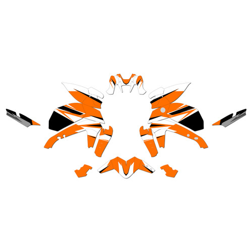 yamaha mt09 graphics kit 2021-2023 crew series orange