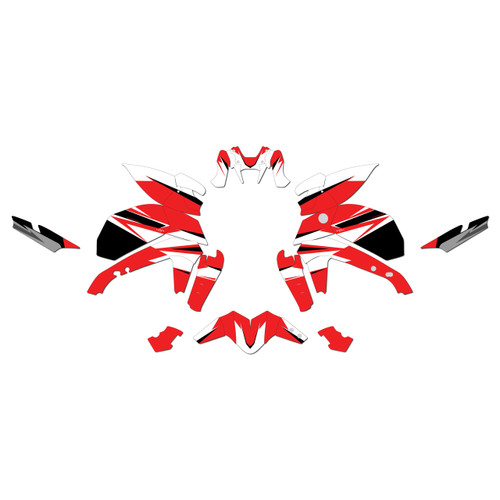 yamaha mt09 graphics kit 2021-2023 crew series red