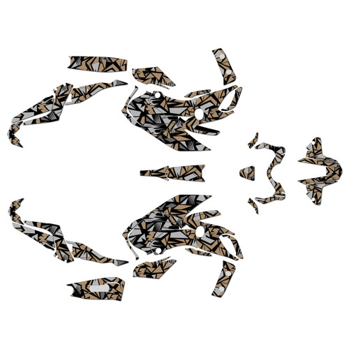 yamaha fz07 graphics kit 2018-2020 shatter series tan