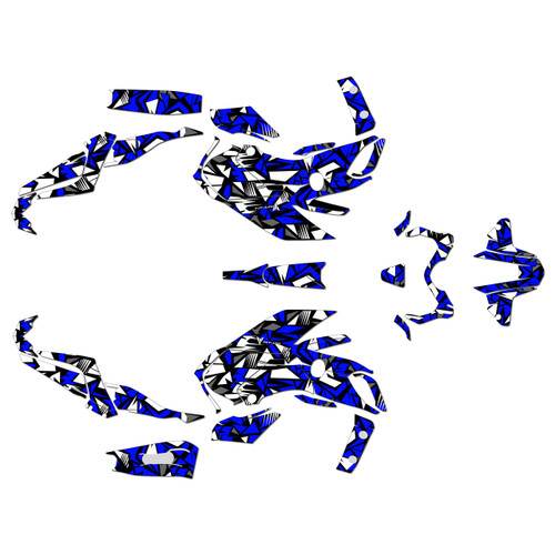 yamaha fz07 graphics kit 2018-2020 shatter series blue